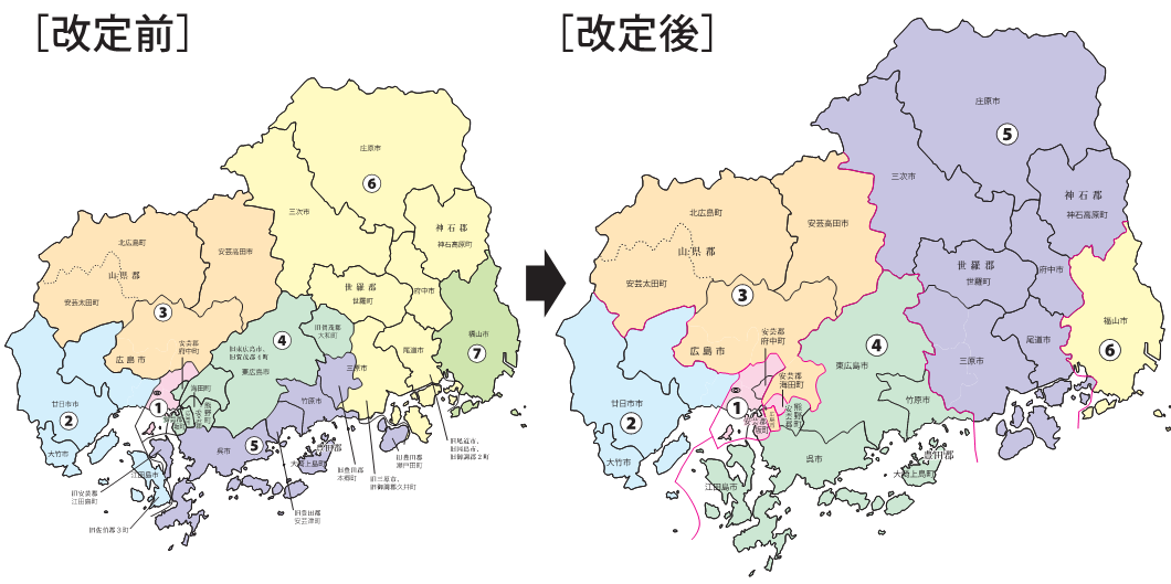 広島県全体の区割り図