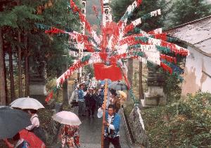 井永八幡神社祭礼行事の様子