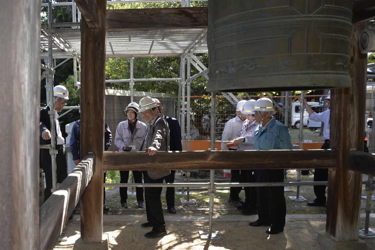 南宮神社鐘撞堂 修理検討会 現地確認