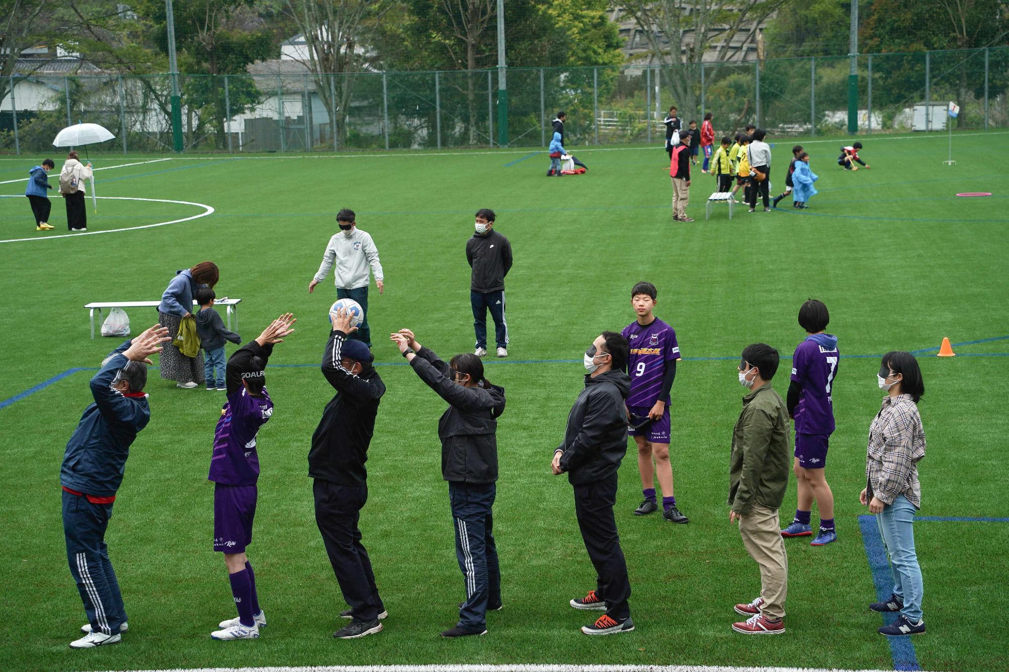 ブラインドサッカー体験