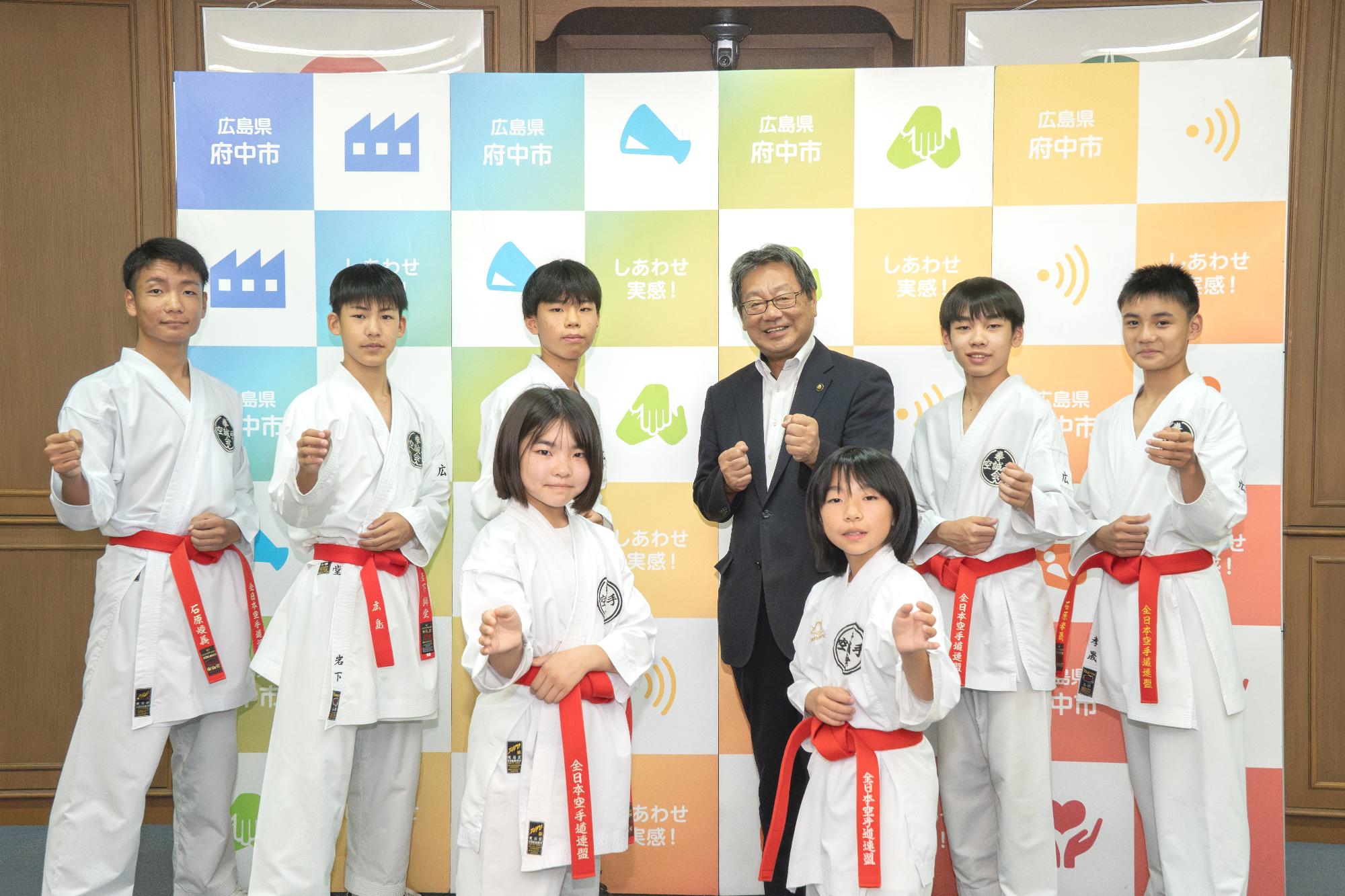 空手道選手権大会出場選手