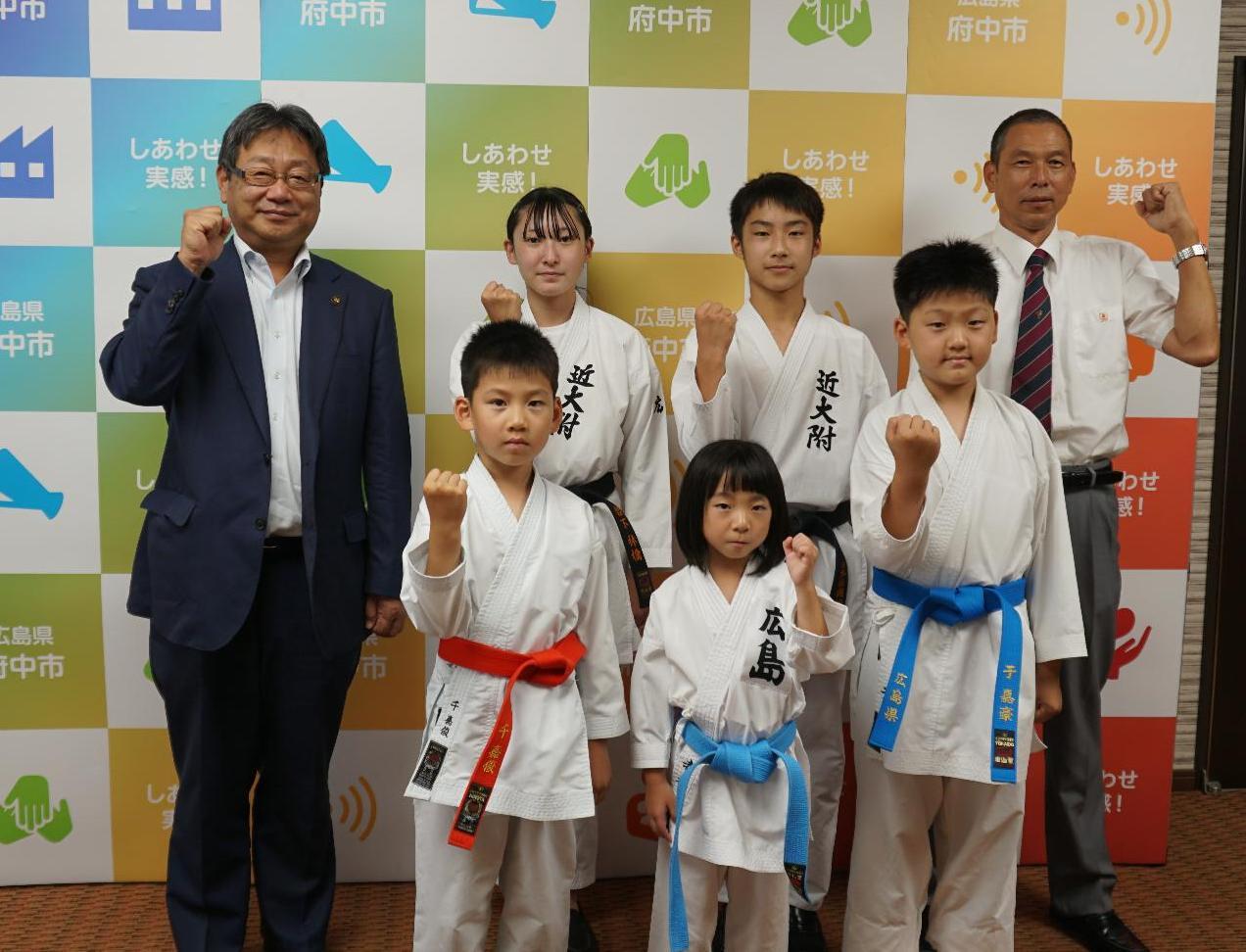 空手道選手権大会出場選手