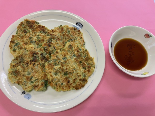 チーズチヂミ出来上がり
