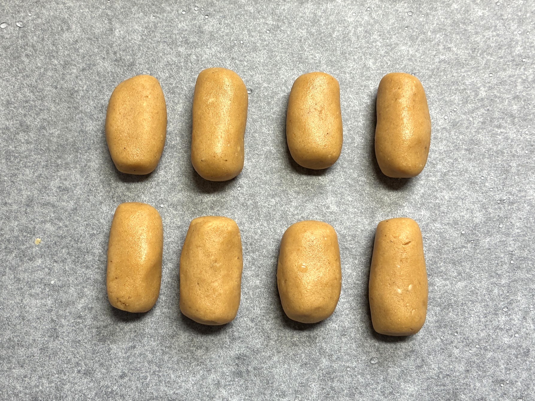 焼く前