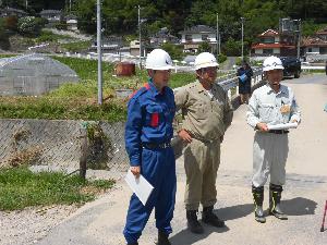 県知事との視察2