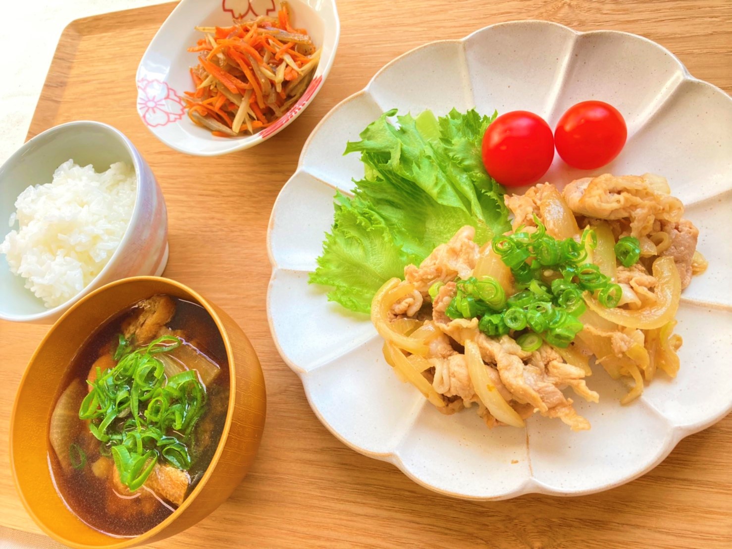 豚肉の柚子こしょう焼きメニュー