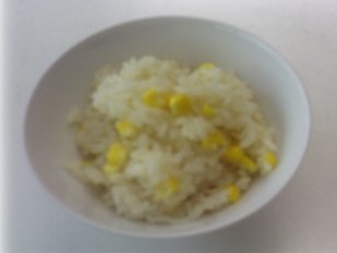 トウモロコシのバター醤油ごはん