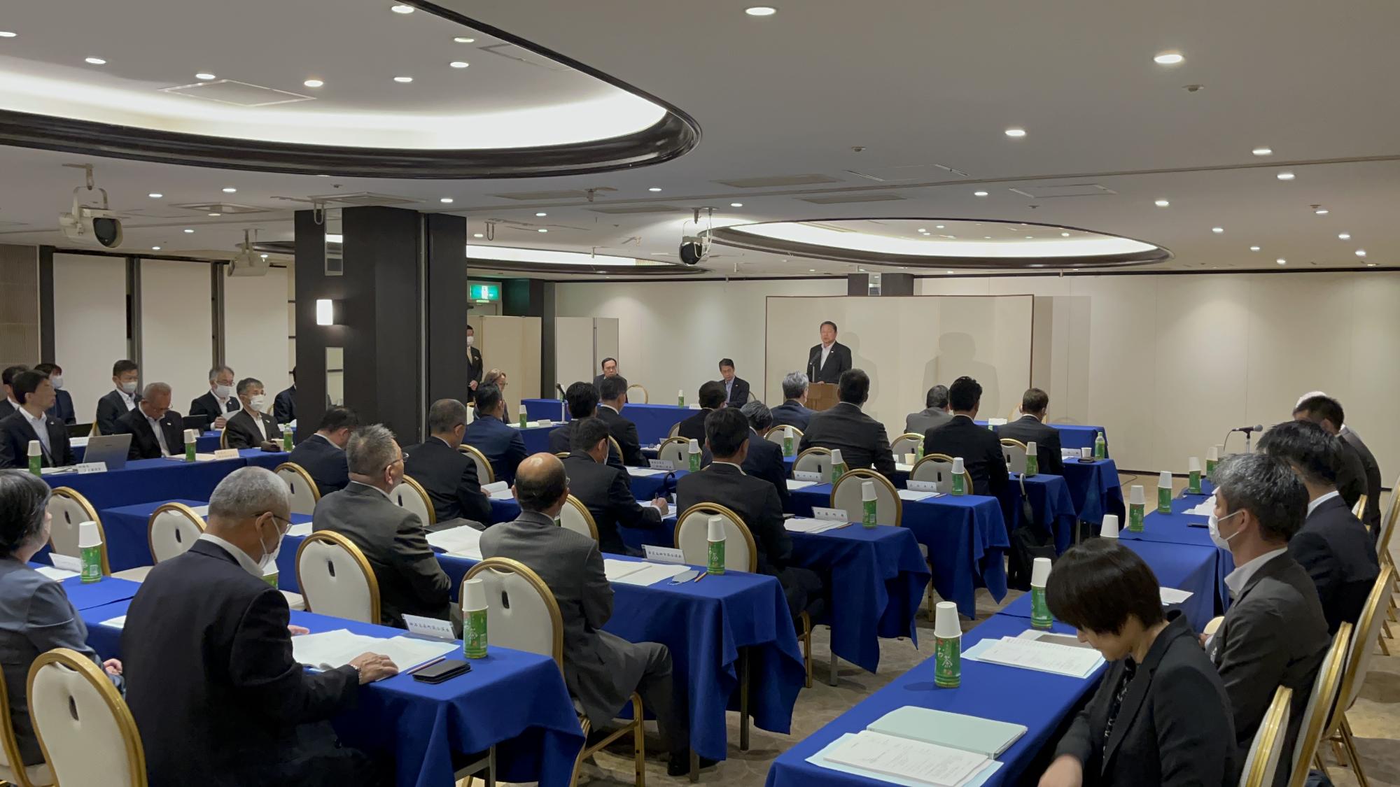 広島県内陸部振興対策協議会第57回通常総会の様子