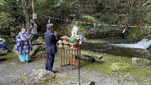 安全祈願の様子
