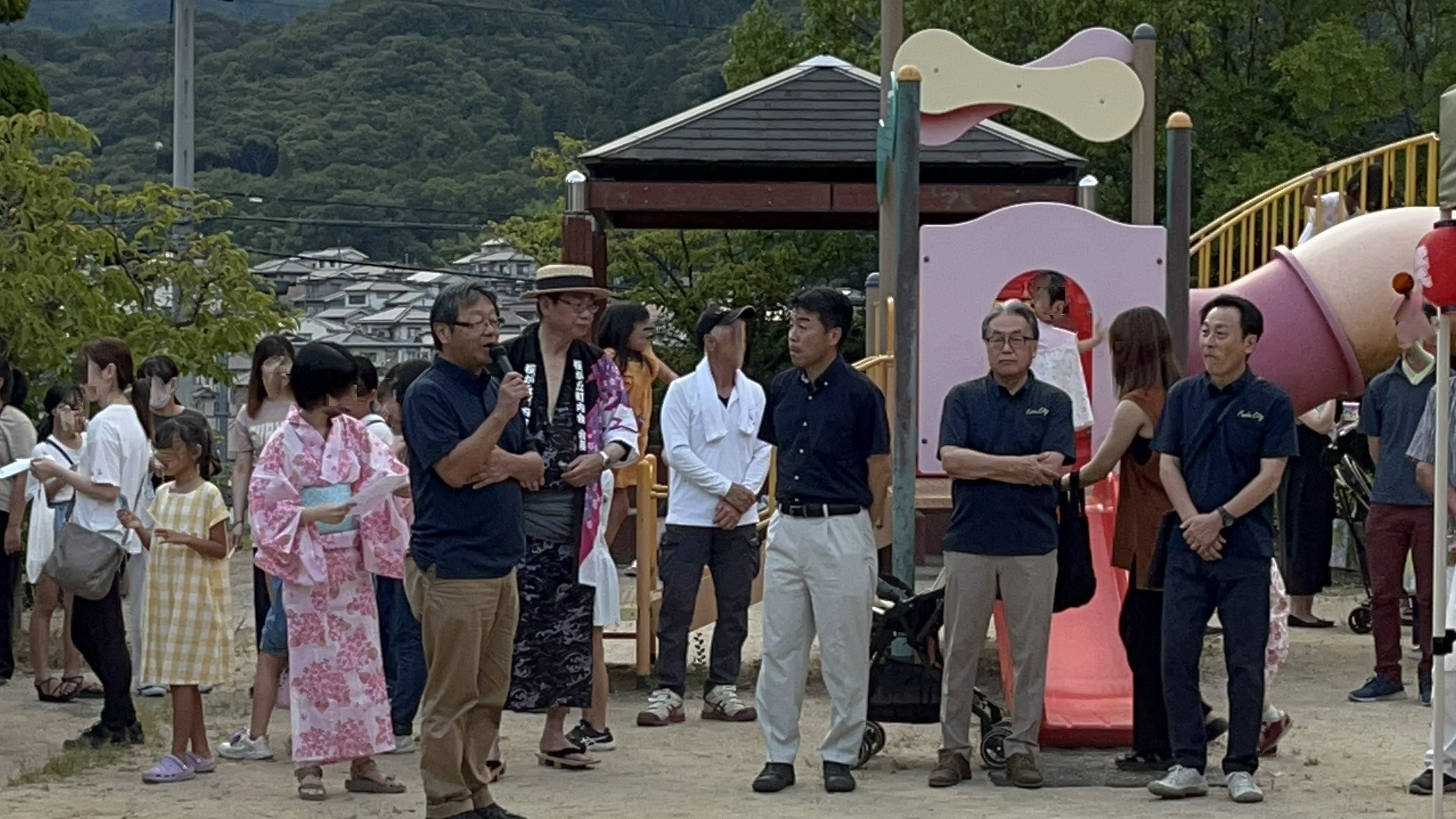 挨拶の様子