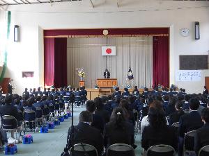 旭小学校卒業式及び入学式