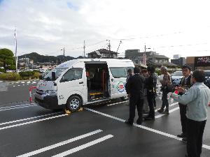 ぐるっとバス（左まわり車両）の内見会