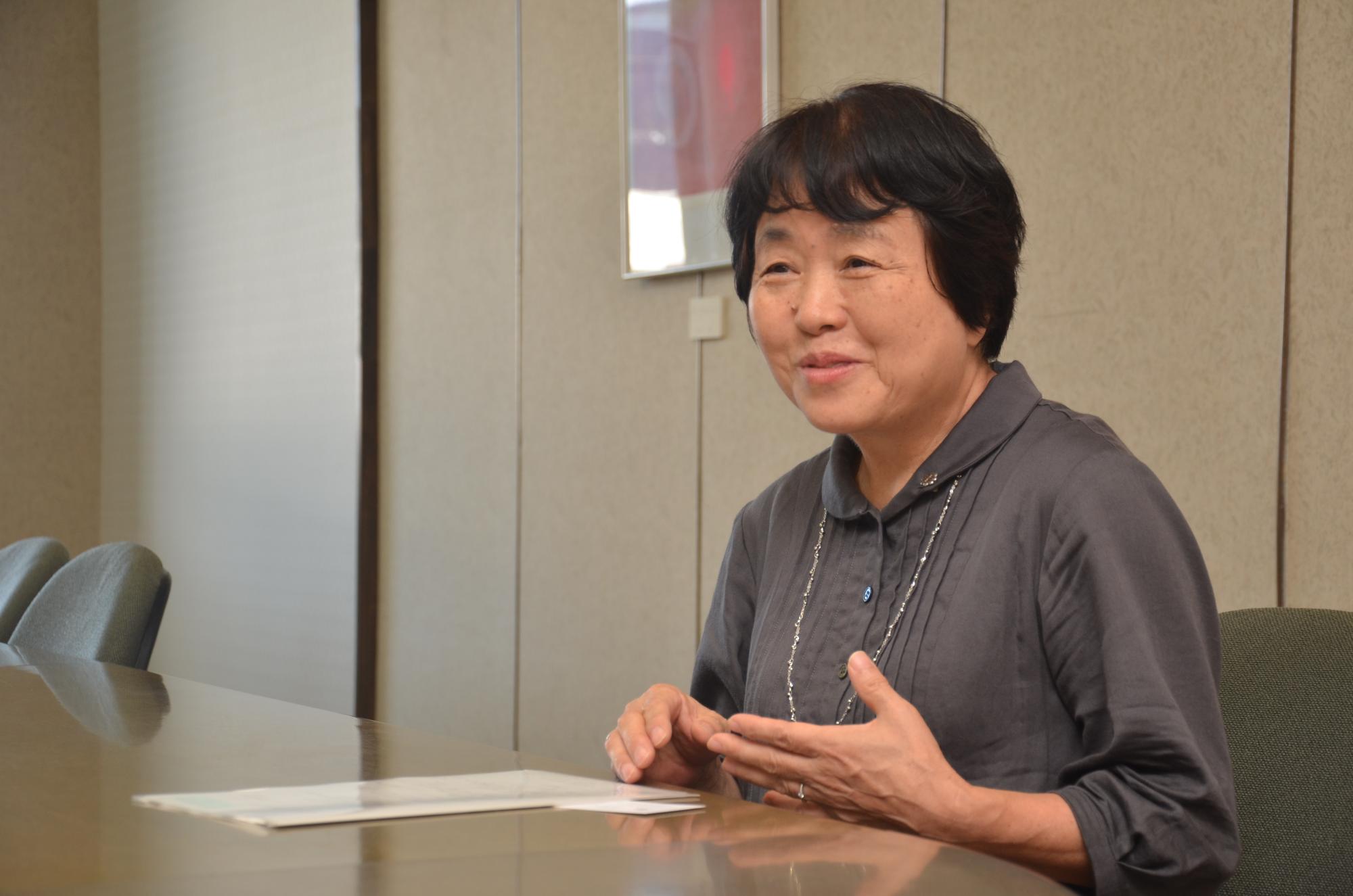 府中市民生委員児童委員協議会 会長 藤原洋子さん