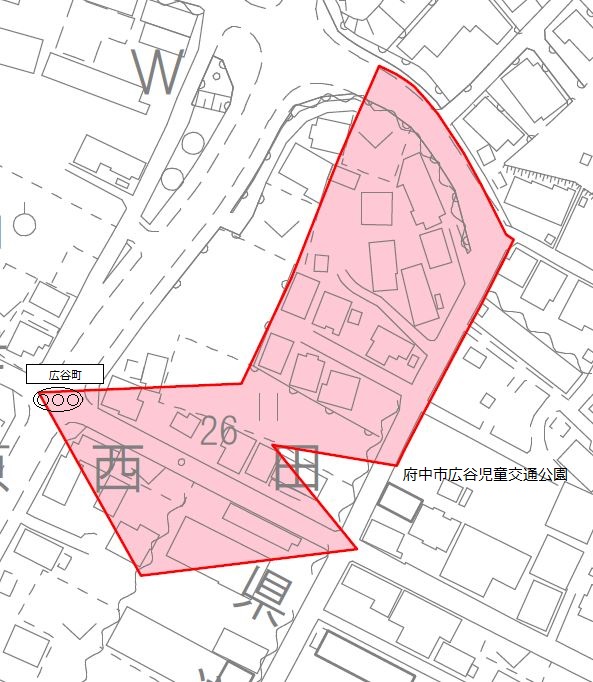 広谷町 広谷町交差点東側